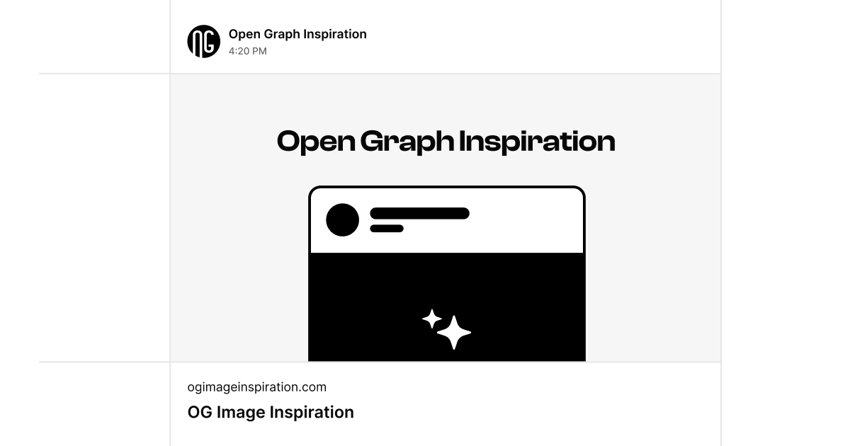 Open Graph Image Gallery